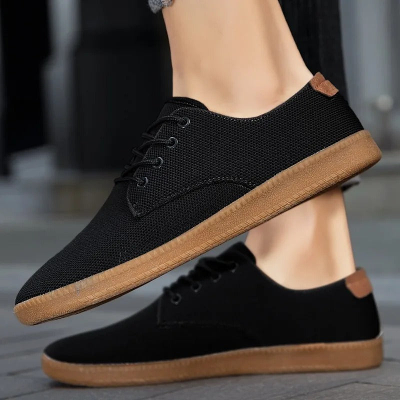 Cade Laced Slip-On Canvas Shoes