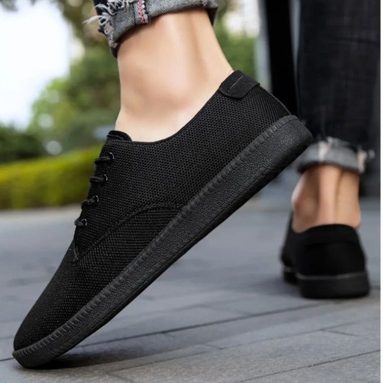 Cade Laced Slip-On Canvas Shoes