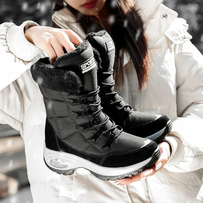Hexton® Sport by Avenue Finds & Co. - The World's Only Perfect Women's Winter Boots: Waterproof & Lightweight Plush-Lined Boots featuring Ultra-Comfortable Air Cushioning Support & Superior Outsole Grip for Snowy Winter Hikes & Slippery Black Ice