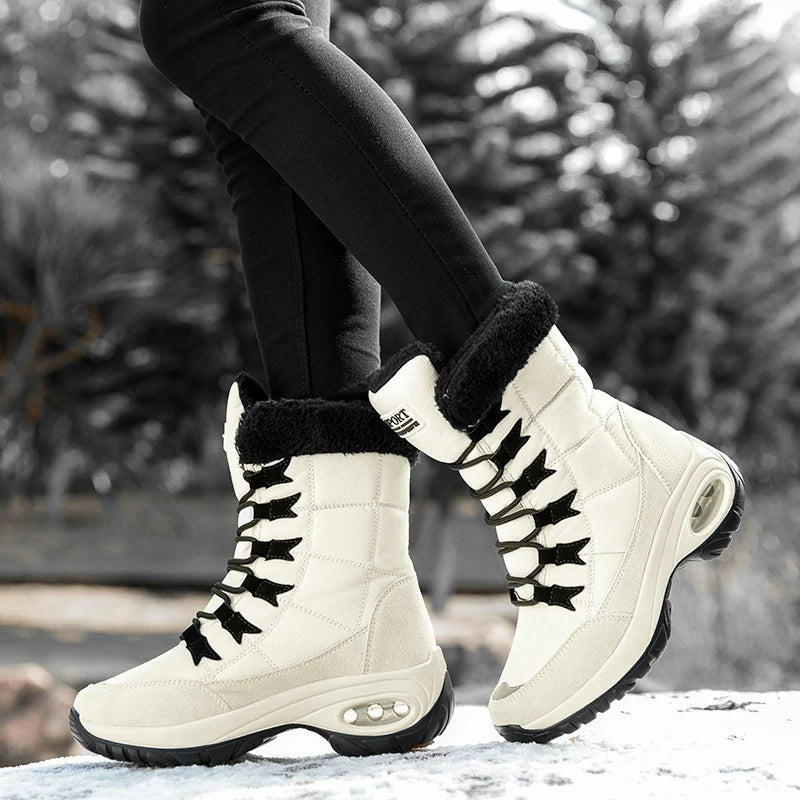 Hexton® Sport by Avenue Finds & Co. - The World's Only Perfect Women's Winter Boots: Waterproof & Lightweight Plush-Lined Boots featuring Ultra-Comfortable Air Cushioning Support & Superior Outsole Grip for Snowy Winter Hikes & Slippery Black Ice