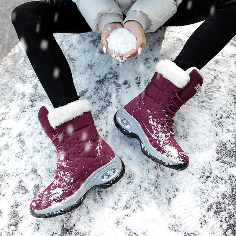 Hexton® Sport by Avenue Finds & Co. - The World's Only Perfect Women's Winter Boots: Waterproof & Lightweight Plush-Lined Boots featuring Ultra-Comfortable Air Cushioning Support & Superior Outsole Grip for Snowy Winter Hikes & Slippery Black Ice