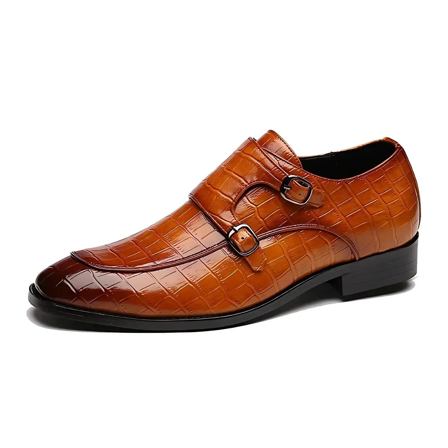 Kroksiluett Brogue Slip-Ons with Buckle-Belt Laces