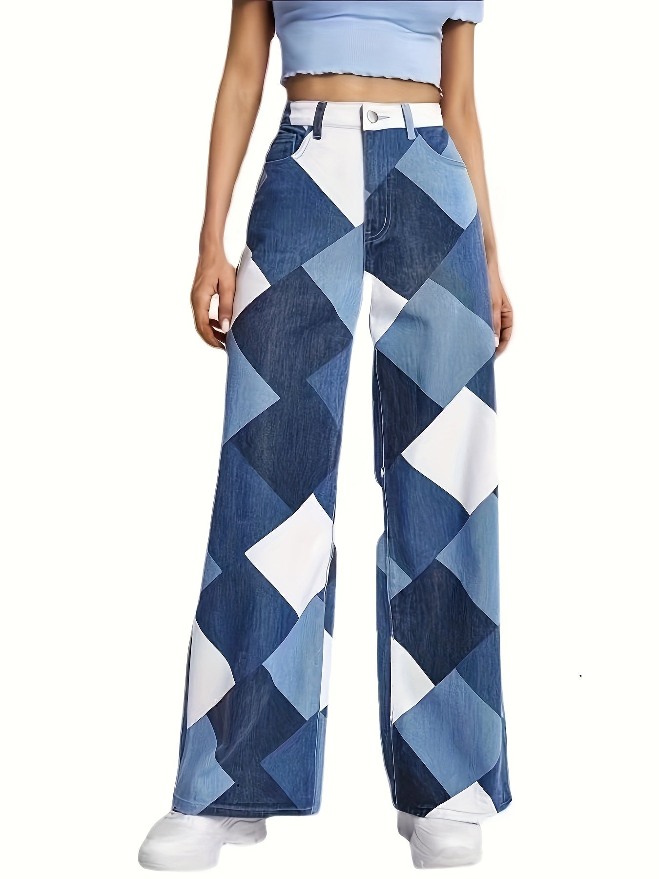 Skarvana Boho Denims by AvenueFinds NYC: High-Waist & Loose-Fit Chic Timeless Patchwork Jeans