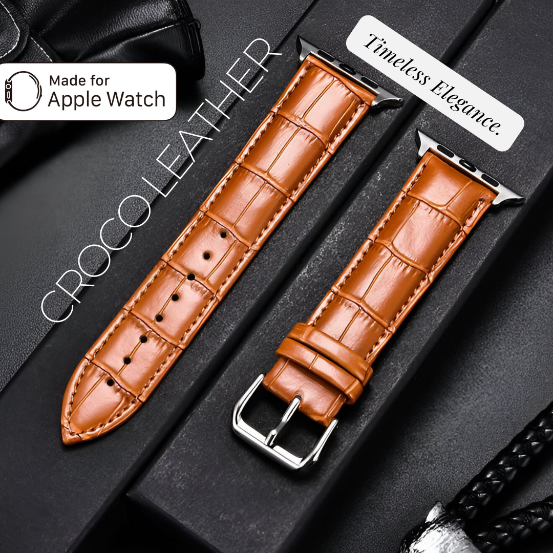 Crocolassi® Band Collection for Apple Watch Series 1, 2, 3, 4, 5, 6, 7, 8, SE, Ultra 1 & 2 - Designed by AvenueFinds Milan