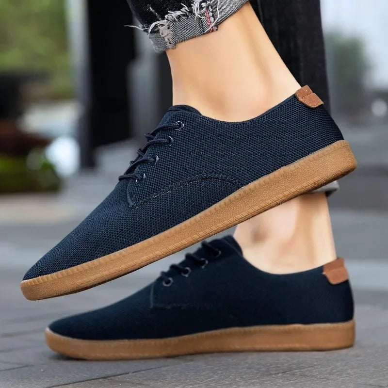 Cade Laced Slip-On Canvas Shoes