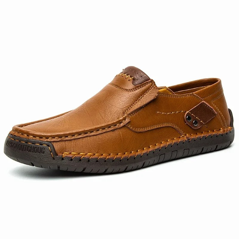Robinson Hand-Stitched Italian Nappa Leather Moccasin Slip-Ons