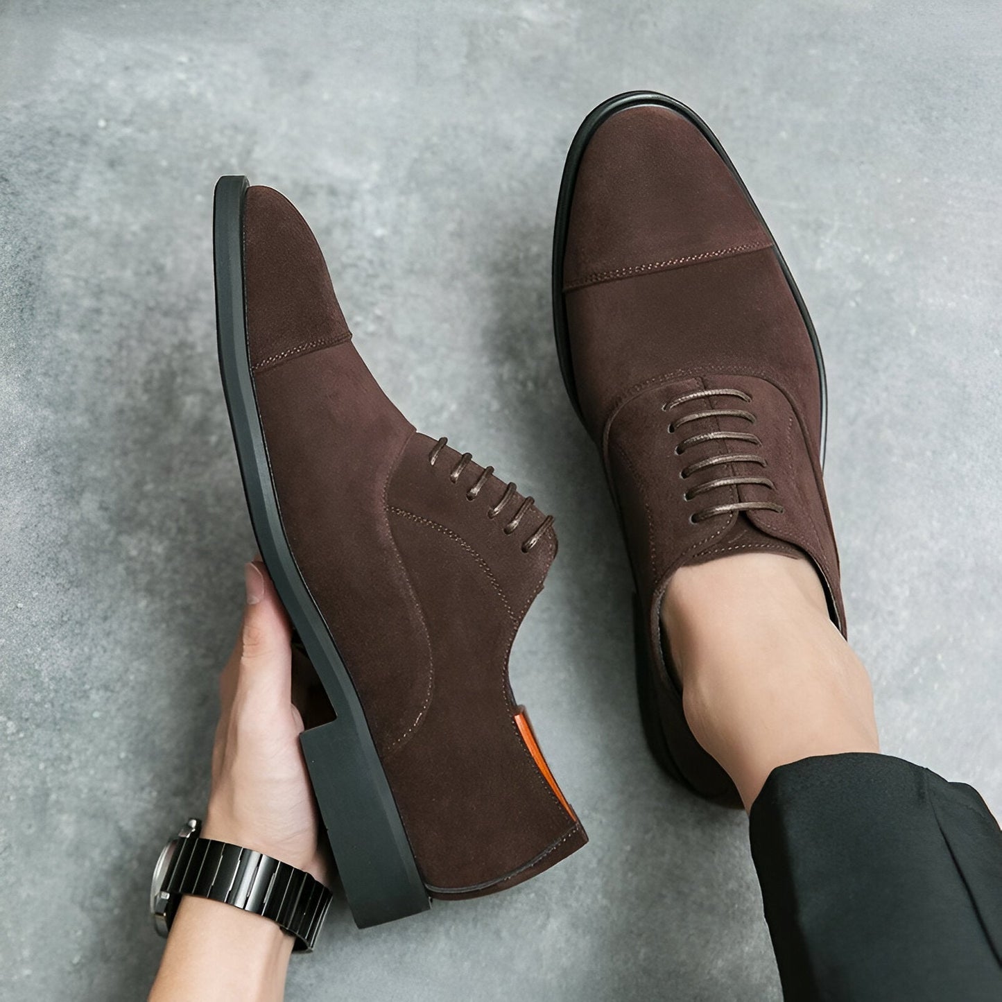 Savile Oxfords: Formal Dress Shoes, Hand-Stitched Genuine Italian Leather – Designed by HughVance Savile Row