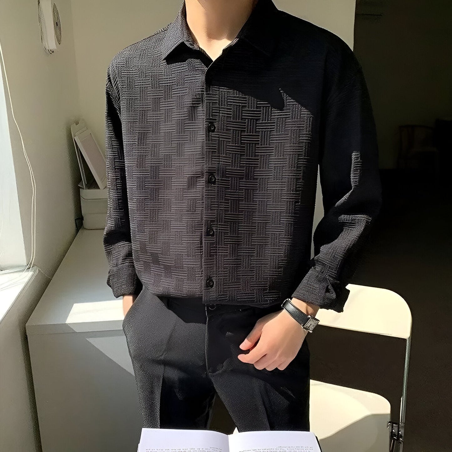 WeaveNord® Collection - Men's All-Season Classic & Timeless Long Sleeve Shirt