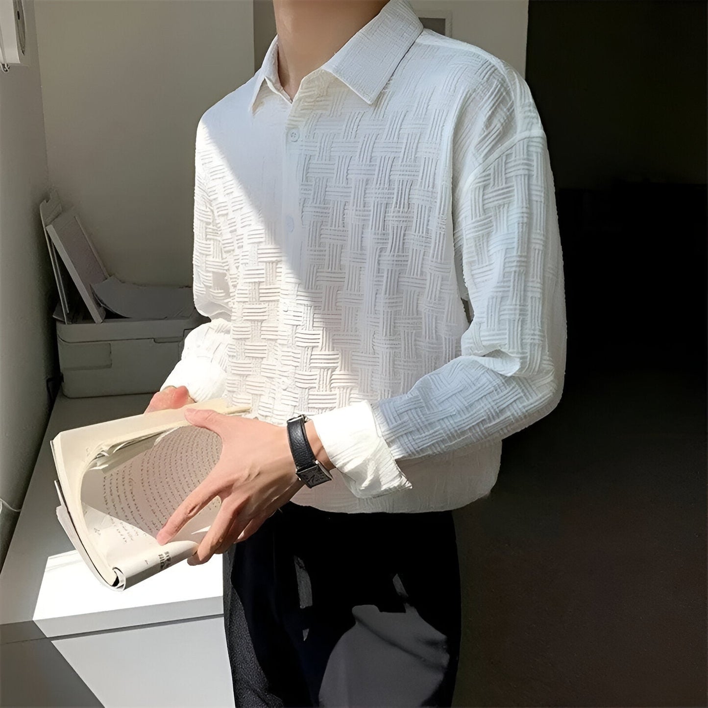 WeaveNord® Collection - Men's All-Season Classic & Timeless Long Sleeve Shirt