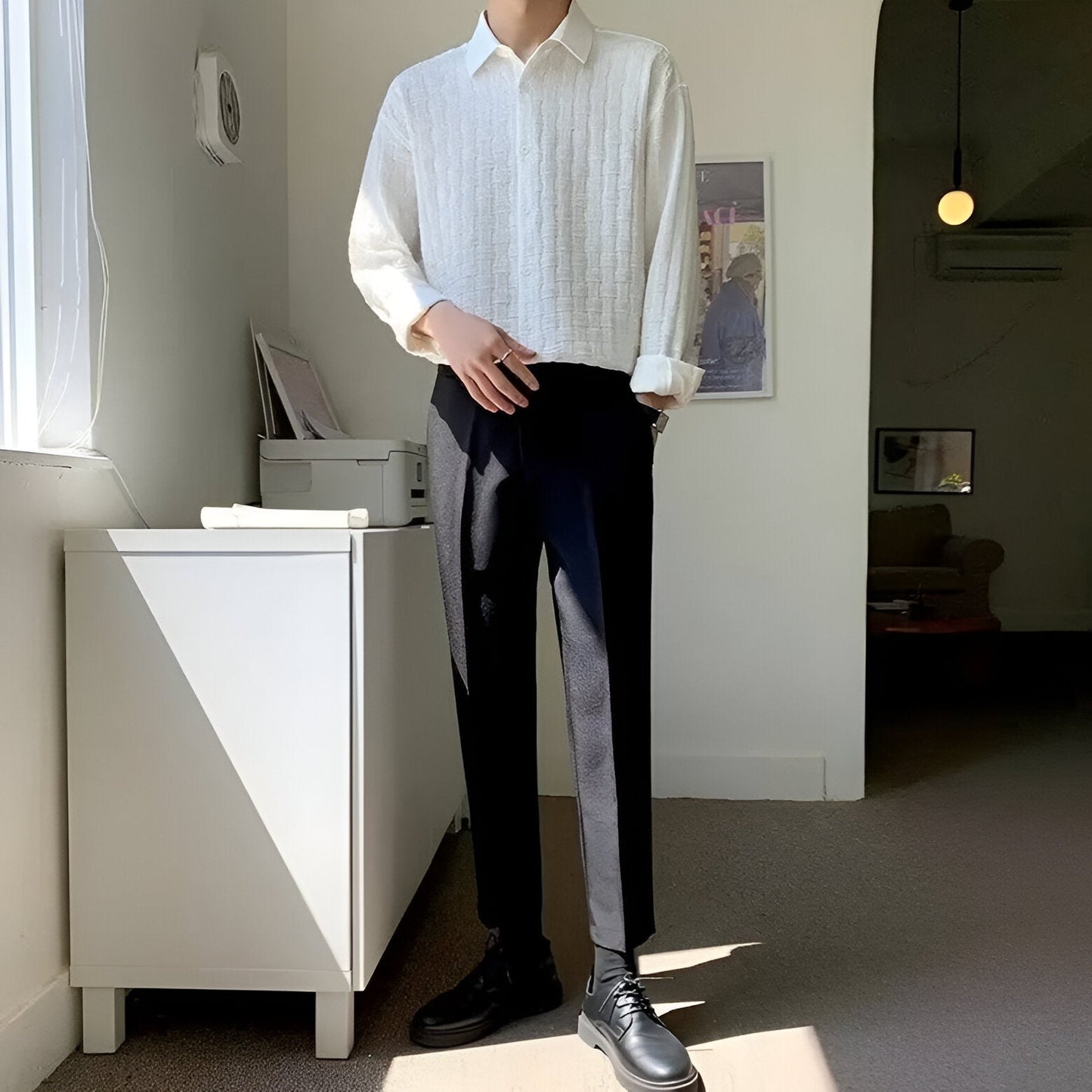 WeaveNord® Collection - Men's All-Season Classic & Timeless Long Sleeve Shirt