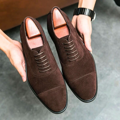 Savile Oxfords: Formal Dress Shoes, Hand-Stitched Genuine Italian Leather – Designed by HughVance Savile Row