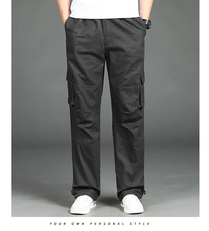 Mens Tactical Pants Cargo Work Pants Heavy Duty Big and Tall Overalls Autumn Construction Trousers Man Sport American Sweatpants
