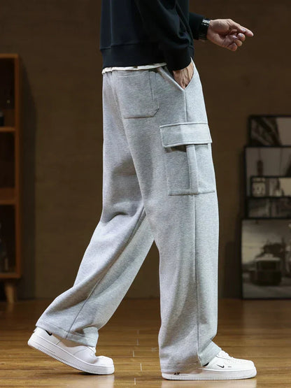 The Nordtrak® - Cleverly designed by AvenueFinds Sweden: Multi-Pocket Cargo Style Cotton Sweatpants
