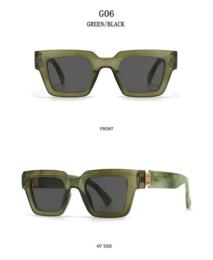 2024 Square Sunglasses Women Trendy New Sunglasses For Men Vintage Fashion Glasses Retro Lunette Soleil Femme Sonnenbrille Damen