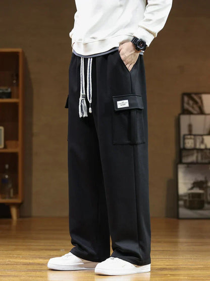 The Nordtrak® - Cleverly designed by AvenueFinds Sweden: Multi-Pocket Cargo Style Cotton Sweatpants