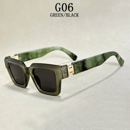 2024 Square Sunglasses Women Trendy New Sunglasses For Men Vintage Fashion Glasses Retro Lunette Soleil Femme Sonnenbrille Damen