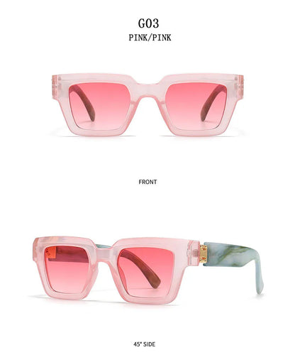 2024 Square Sunglasses Women Trendy New Sunglasses For Men Vintage Fashion Glasses Retro Lunette Soleil Femme Sonnenbrille Damen