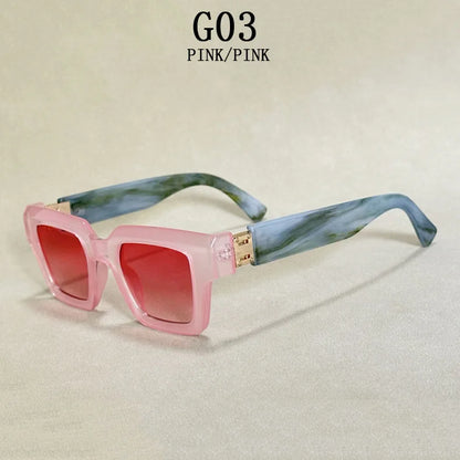 2024 Square Sunglasses Women Trendy New Sunglasses For Men Vintage Fashion Glasses Retro Lunette Soleil Femme Sonnenbrille Damen