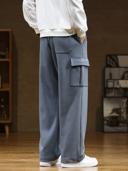 The Nordtrak® - Cleverly designed by AvenueFinds Sweden: Multi-Pocket Cargo Style Cotton Sweatpants