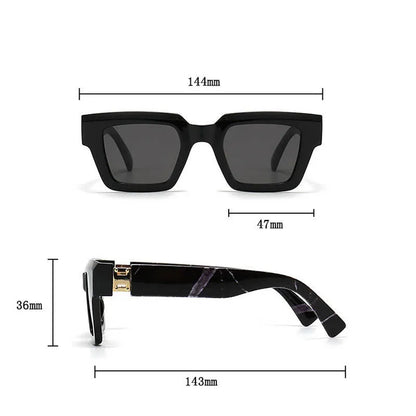 2024 Square Sunglasses Women Trendy New Sunglasses For Men Vintage Fashion Glasses Retro Lunette Soleil Femme Sonnenbrille Damen