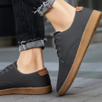 Cade Laced Slip-On Canvas Shoes
