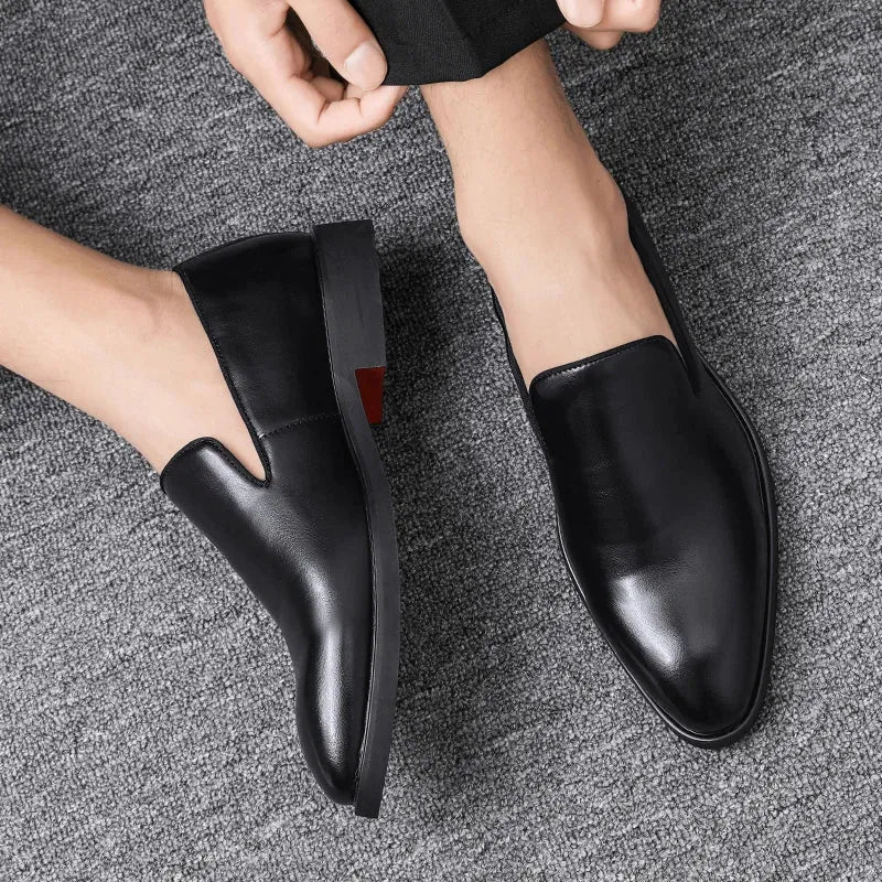 Evendro Genuine Leather Loafers