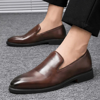 Evendro Genuine Leather Loafers